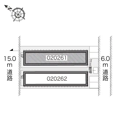 ★手数料０円★川口市東領家２丁目 月極駐車場